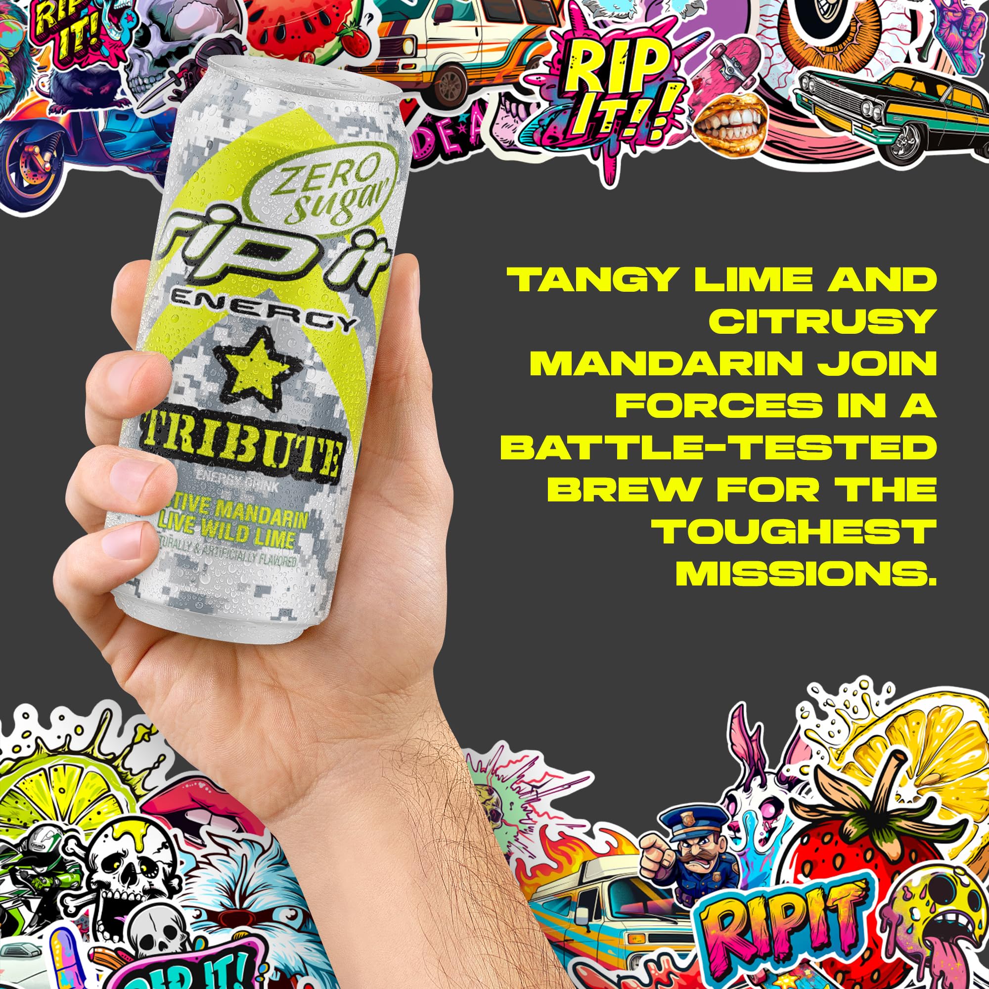 Rip-It Tribute energy-ready during workouts or late shifts.