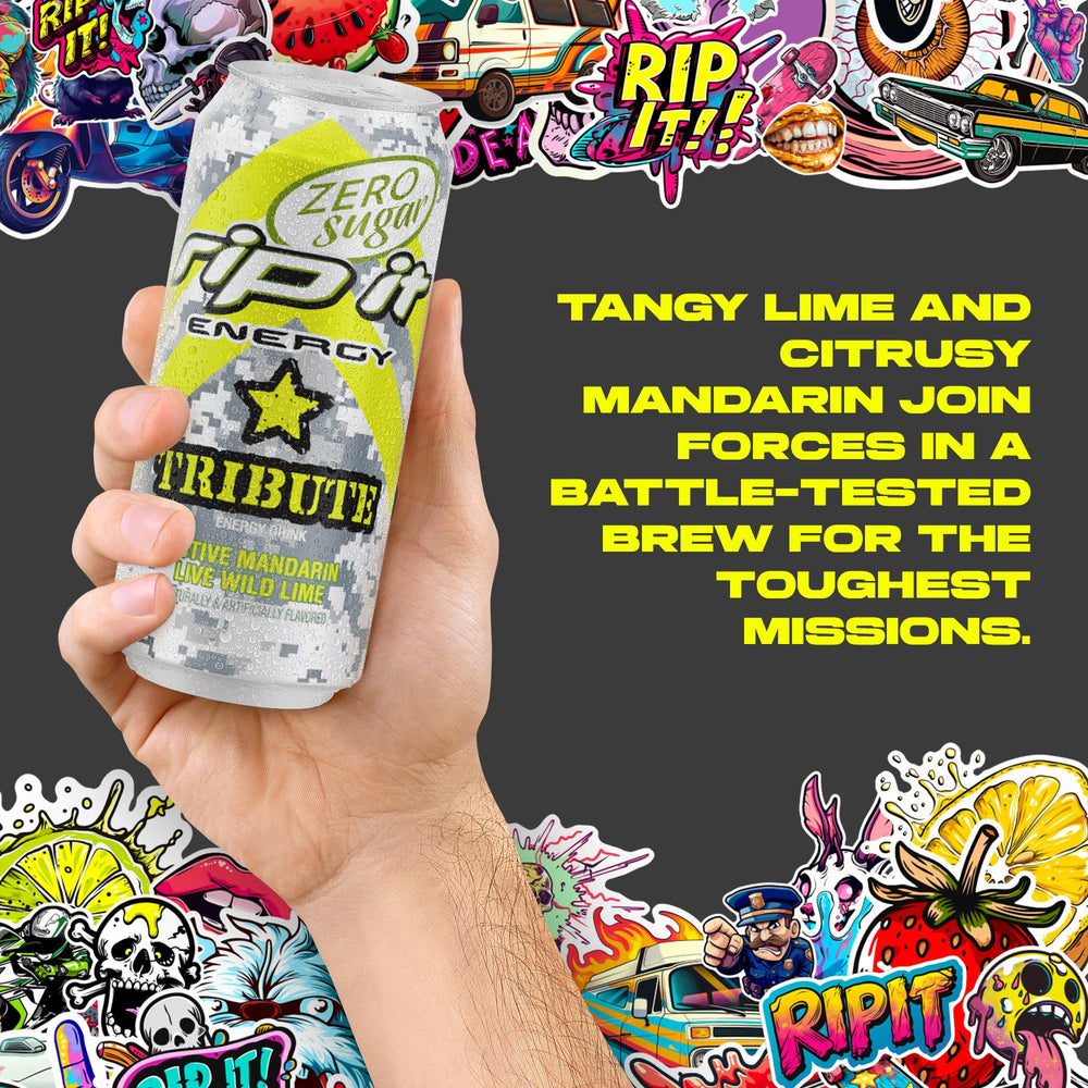 Rip-It Tribute energy-ready during workouts or late shifts.