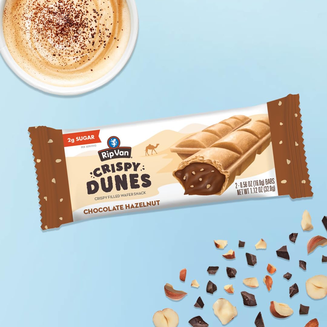 Rip Van Wafels 12-pack packaging designed for easy storage