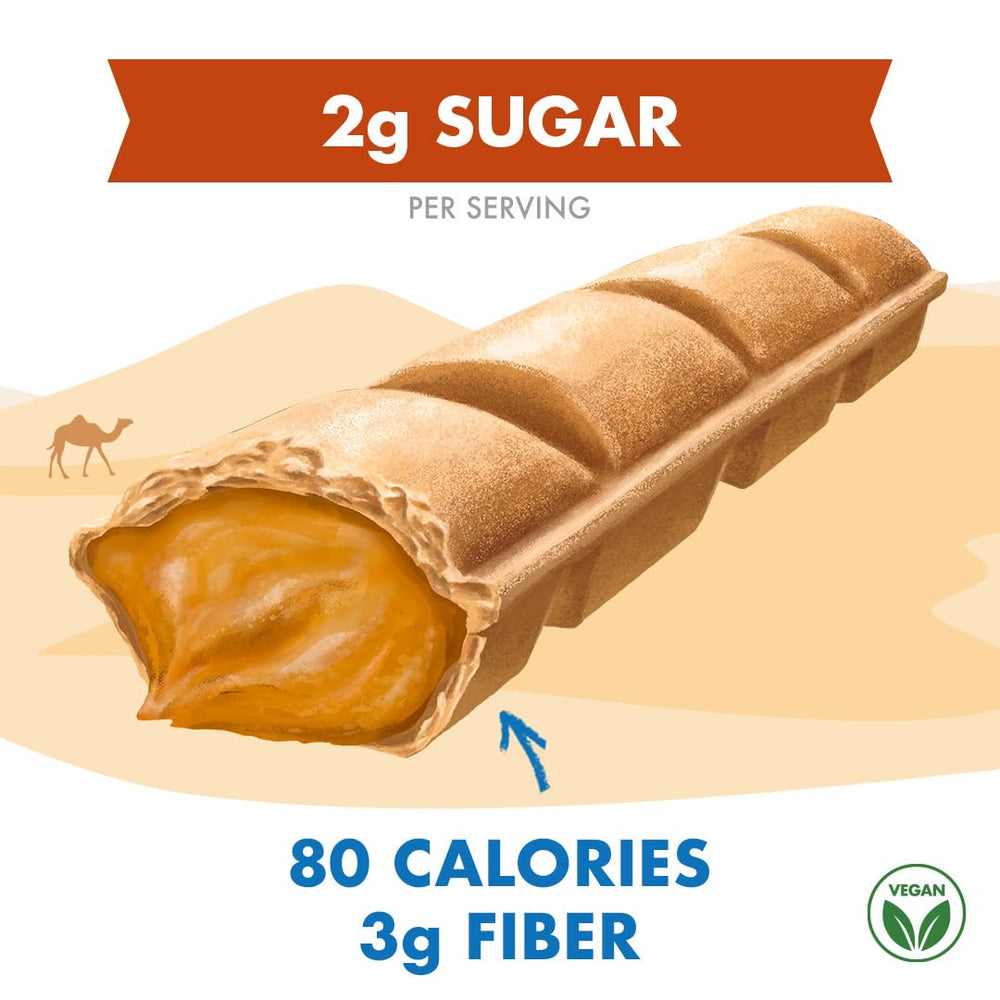 Rip Van Wafels 90-calorie per stick, a mindful portion for calorie-conscious snacking.