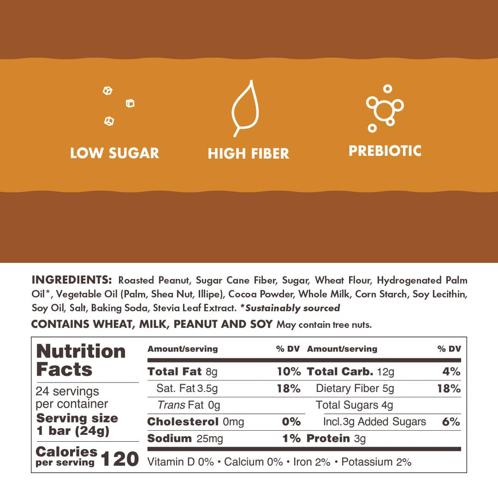 Rip Van Wafels chocolate-coated peanut butter filling delivers creamy indulgence in every bite.