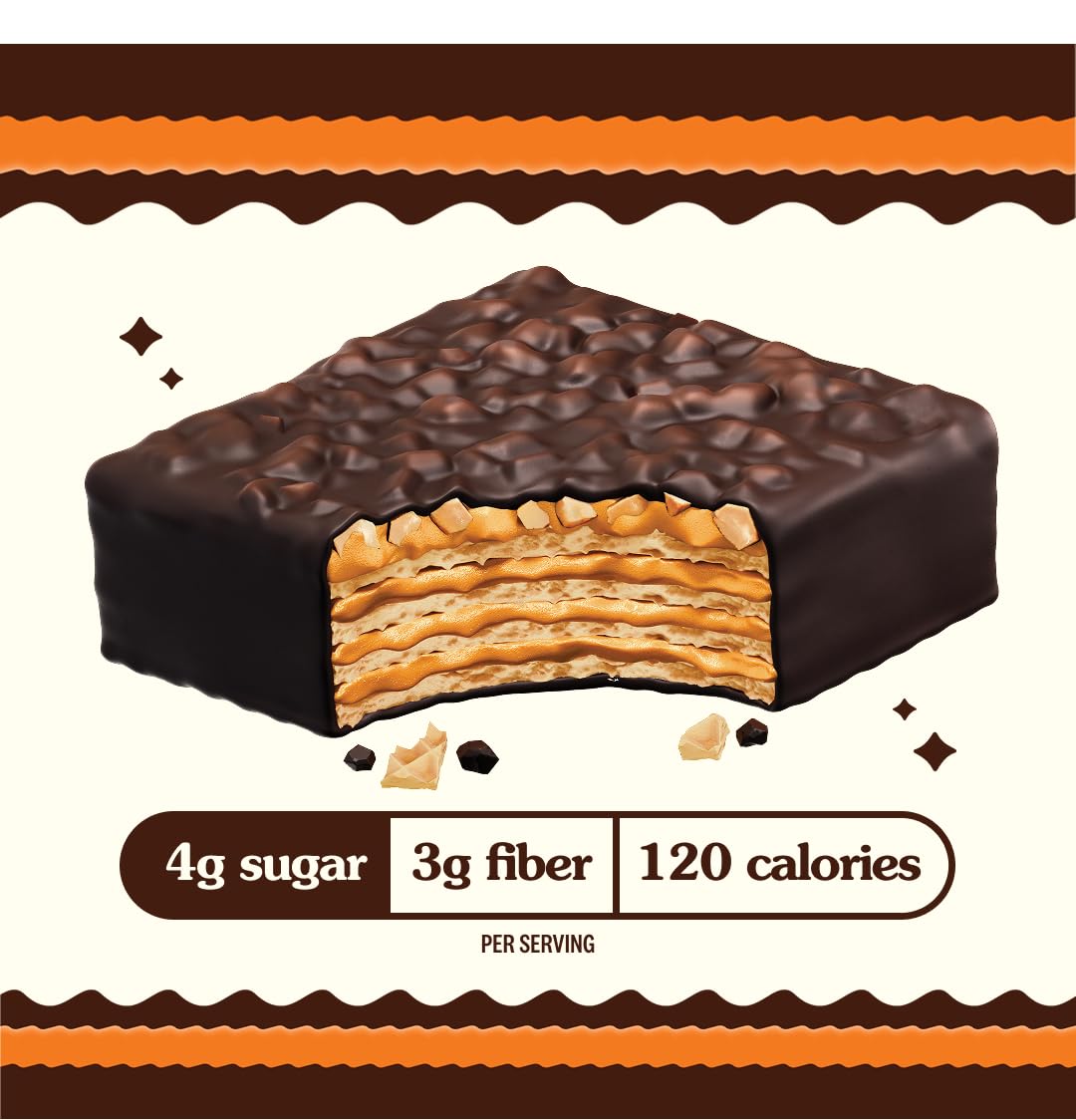 Rip Van Wafels low-sugar option for balanced snacking.