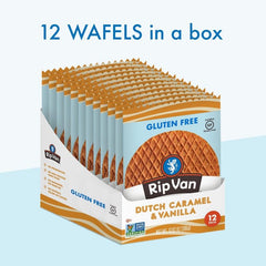 Rip Van Wafels ingredients highlight gluten-free flours and natural flavors.
