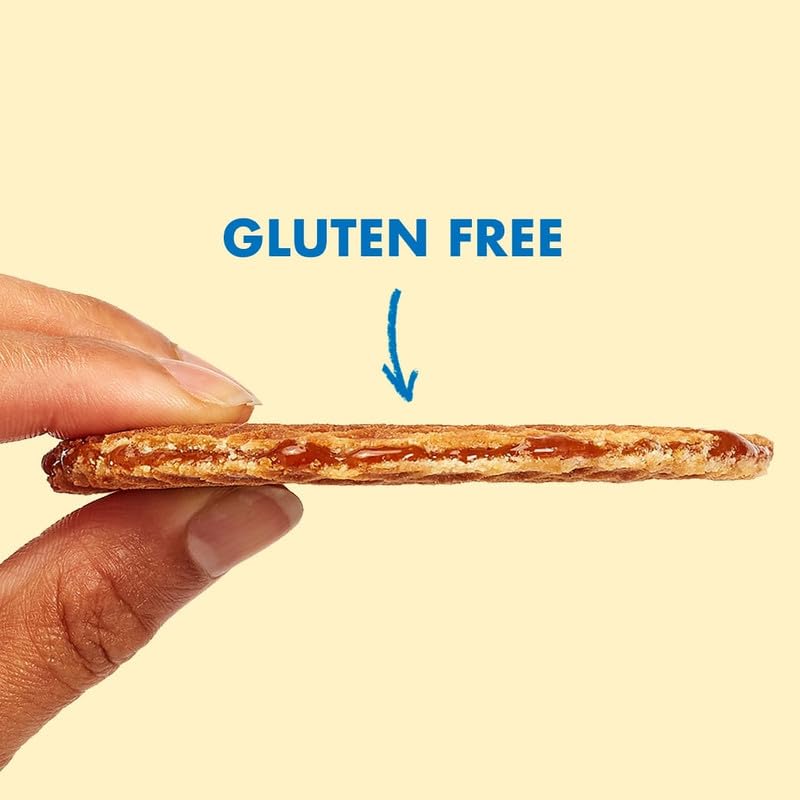 Rip Van Wafels nutrition panel shows sugar and calorie details.