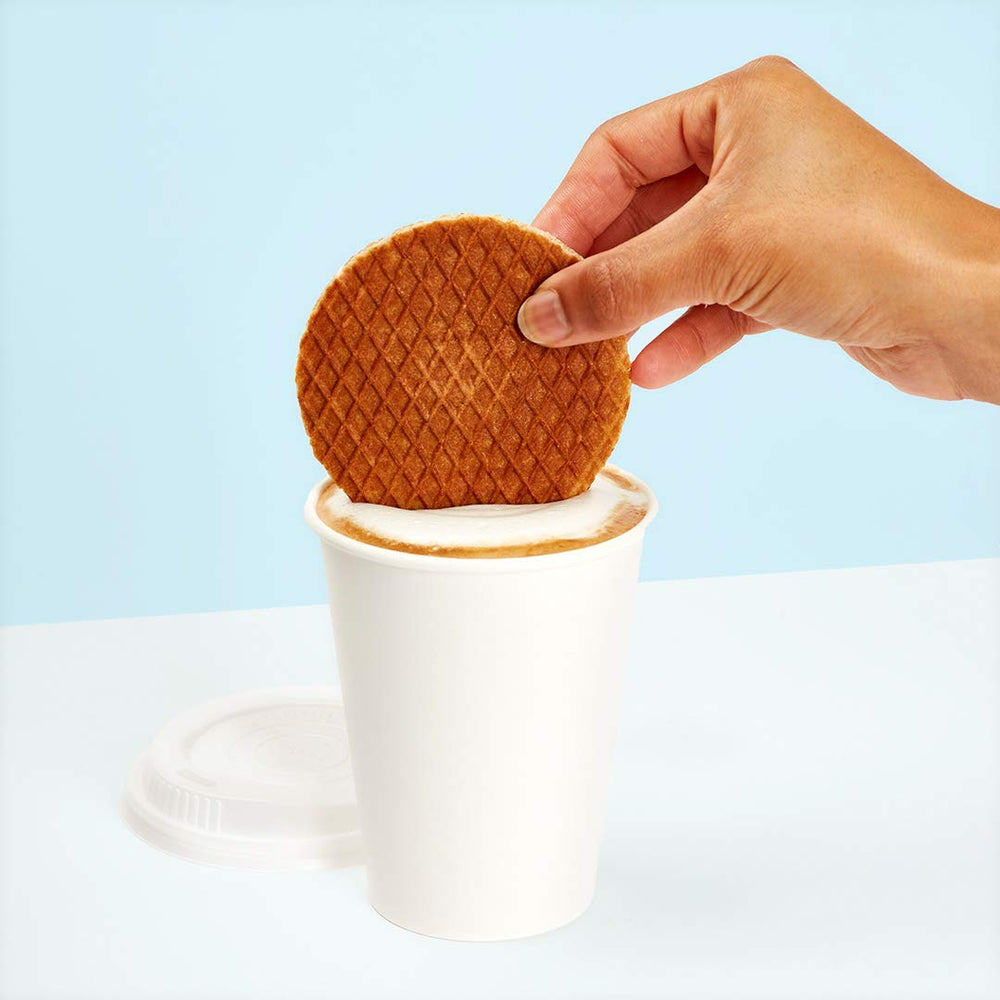 Rip Van Wafels Honey & Oats nutrition label, easy to portion as a snack.