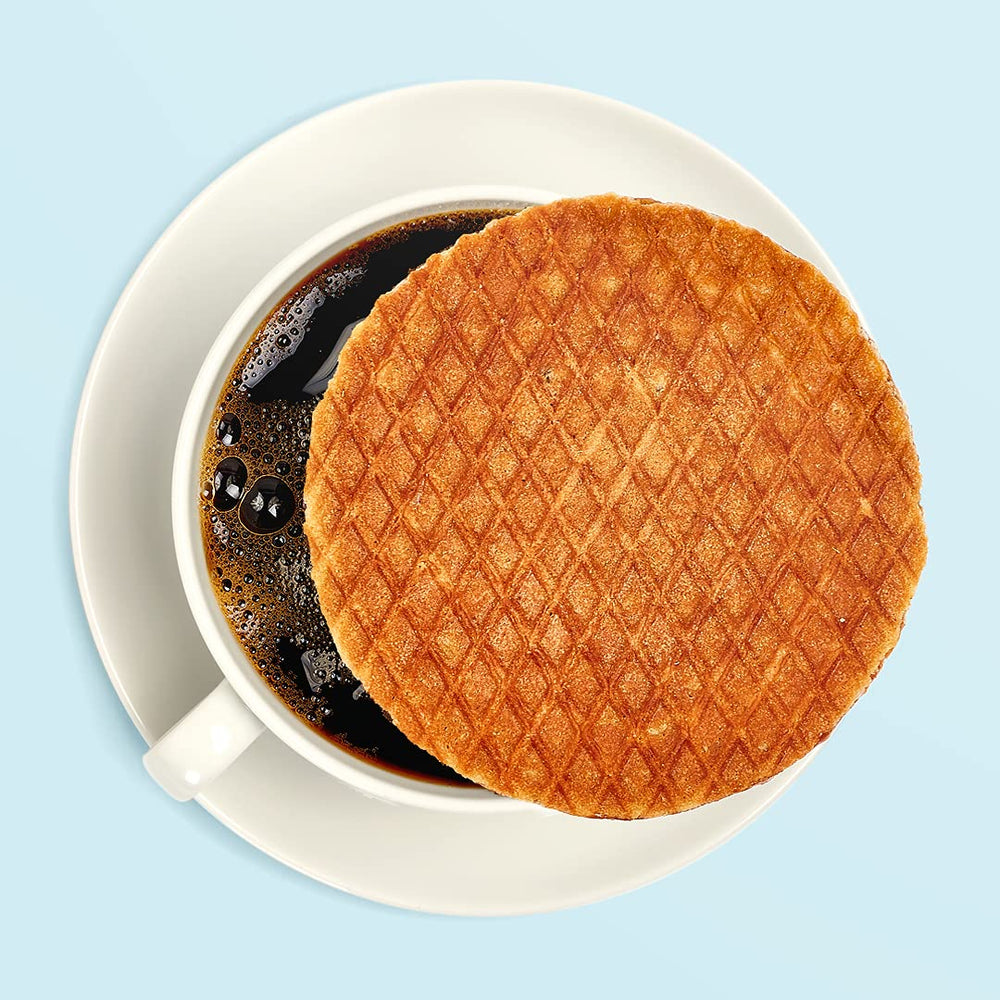 Rip Van Wafels Honey & Oats packaging detail, clean label with transparent ingredients.
