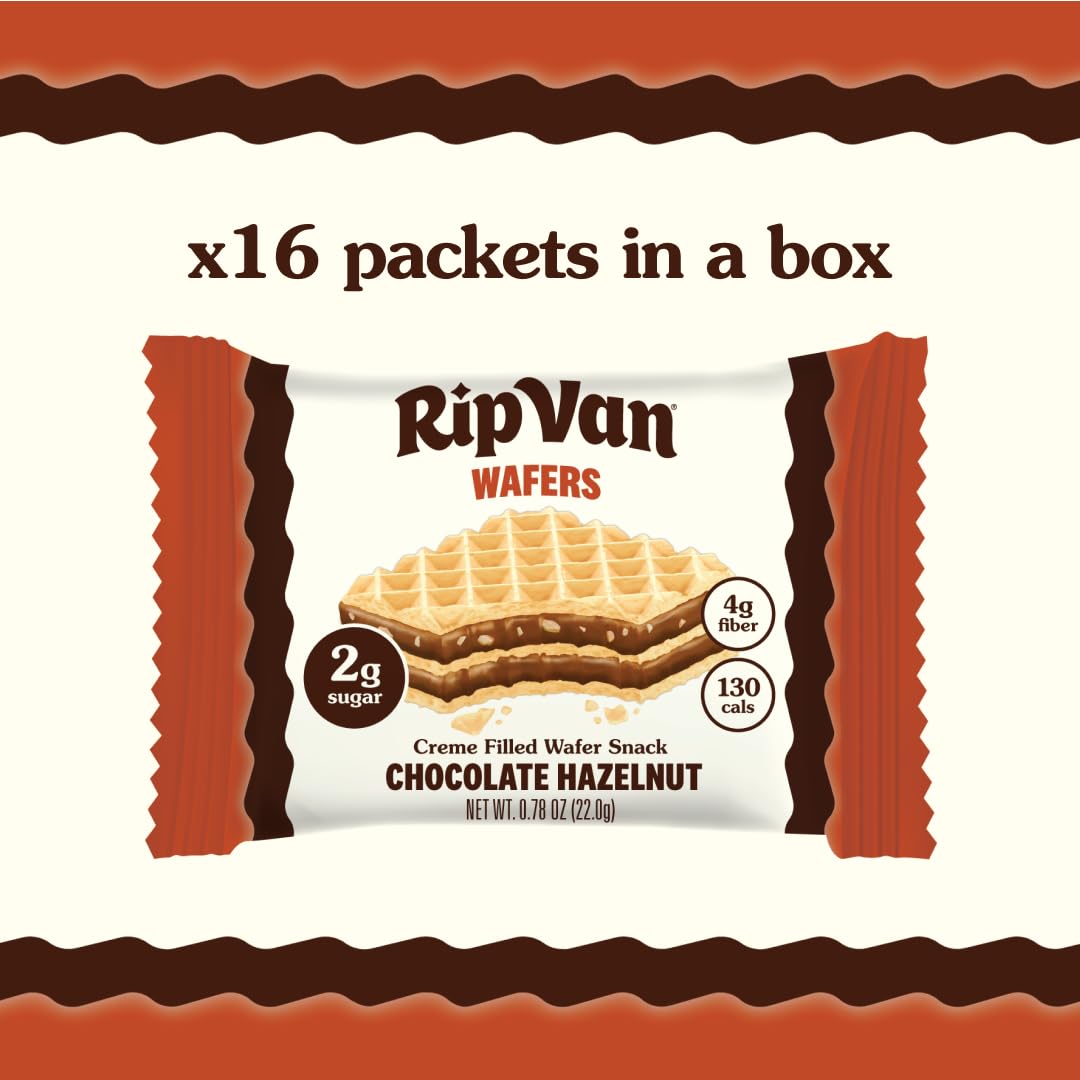 Rip Van Wafels post-workout wafer for quick energy.