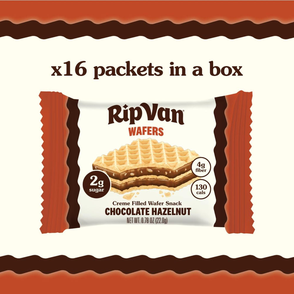 Rip Van Wafels post-workout wafer for quick energy.