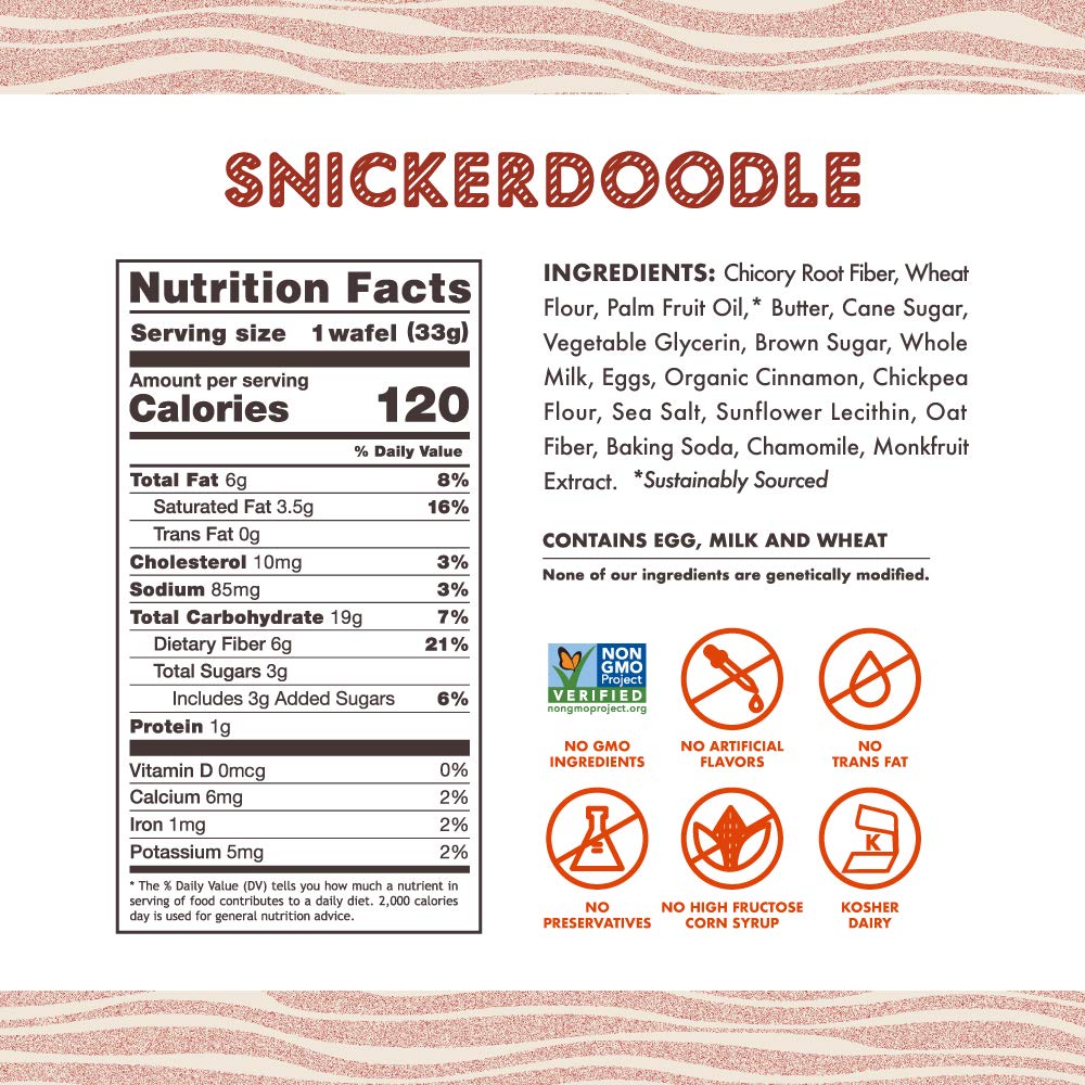 Rip Van Wafels Snickerdoodle Stroopwafels close-up with cinnamon aroma