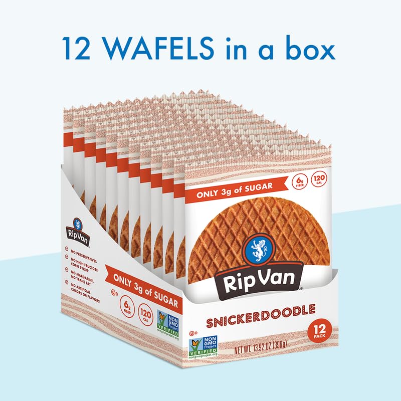 Rip Van Wafels Snickerdoodle Stroopwafels after workout snack