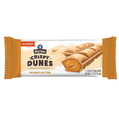 Rip Van Wafels vegan and non-GMO ingredients label, appealing to clean-eating shoppers.