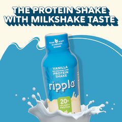 Ripple Vanilla vegan dairy-free shake with gluten-free ingredients