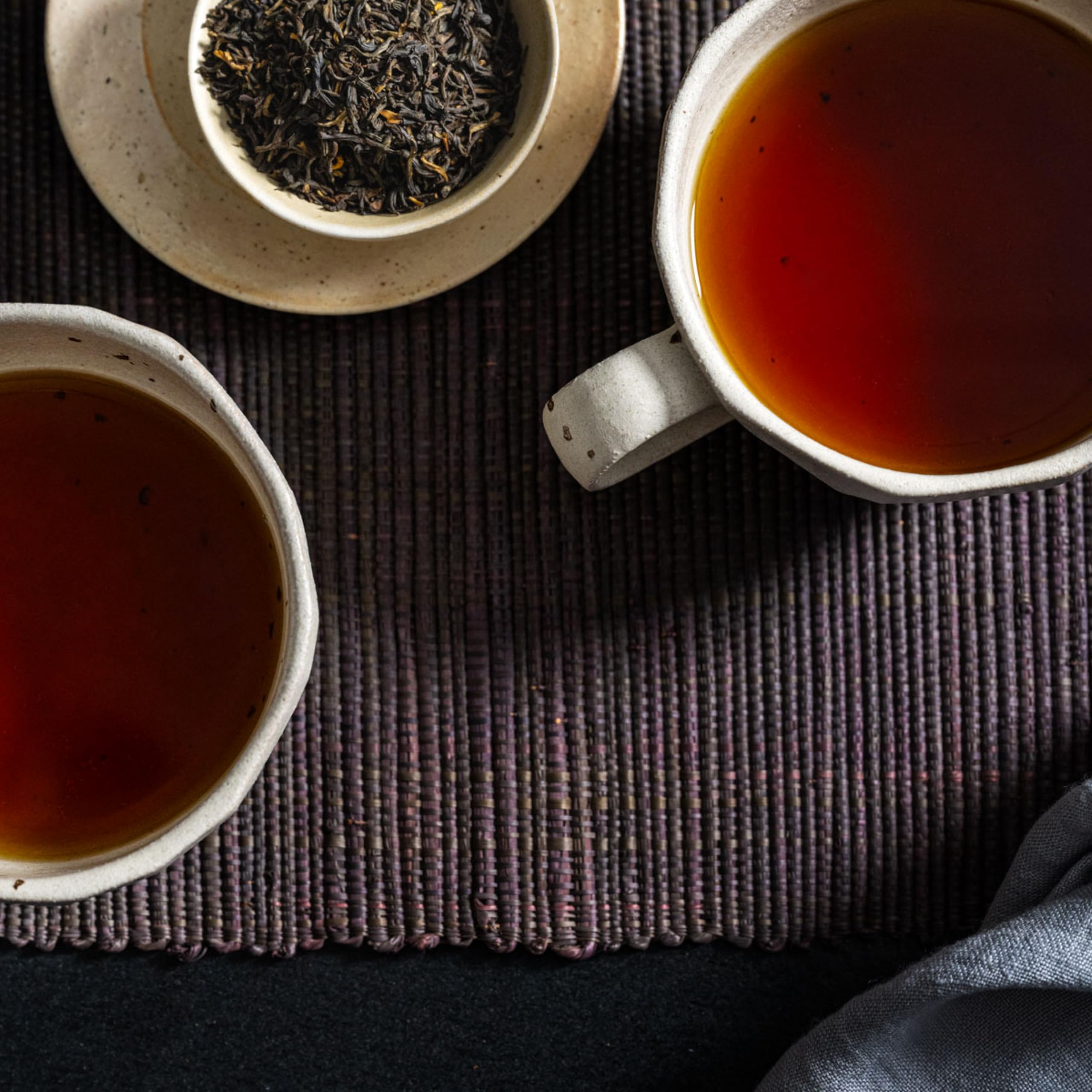Rishi Tea China Breakfast tea brew in glass ideal for hot or iced