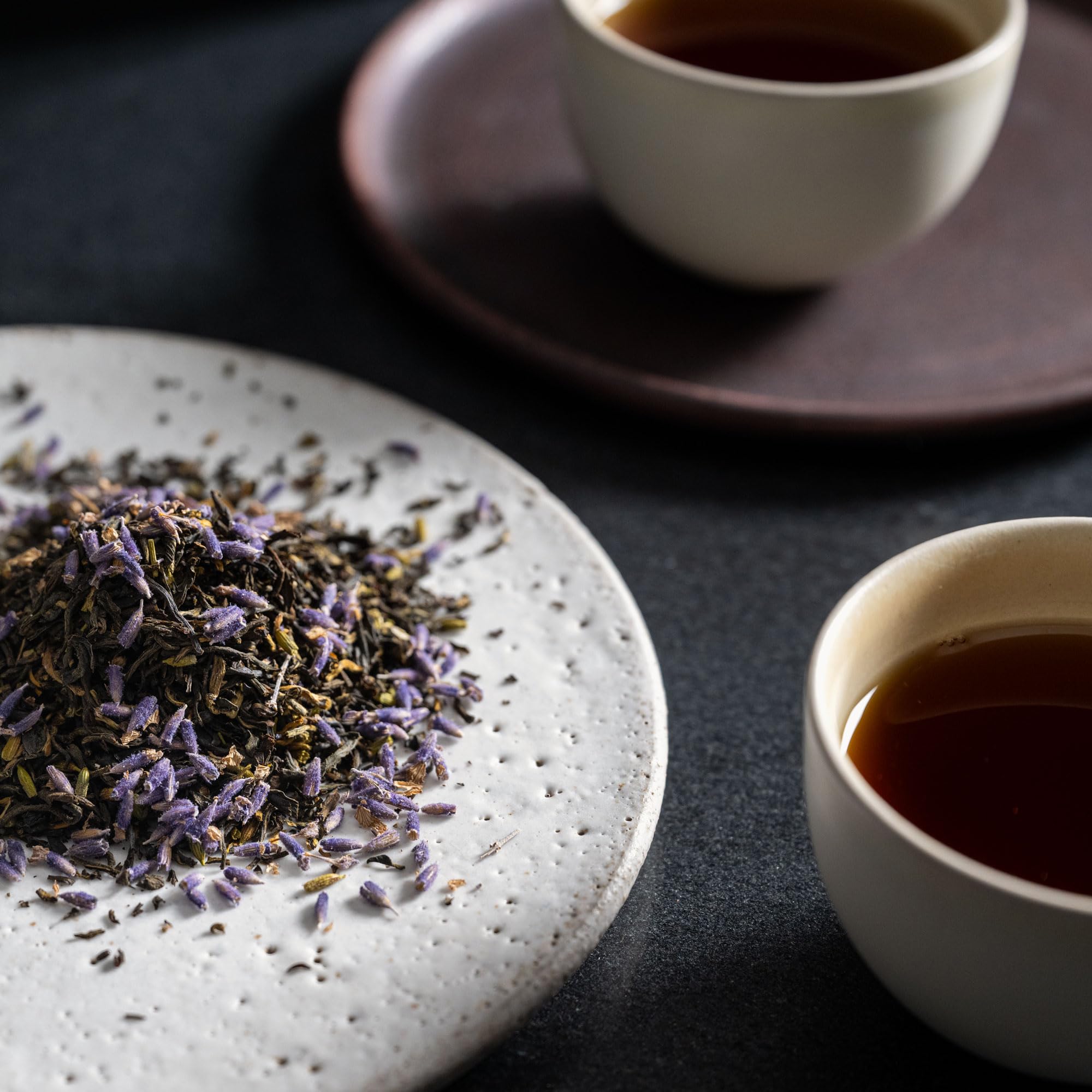 Rishi Tea serving setup with scones evokes classic afternoon tea ritual.