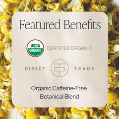 Rishi Chamomile Medley with lemon verbena delivers bright citrus hints and soothing notes.