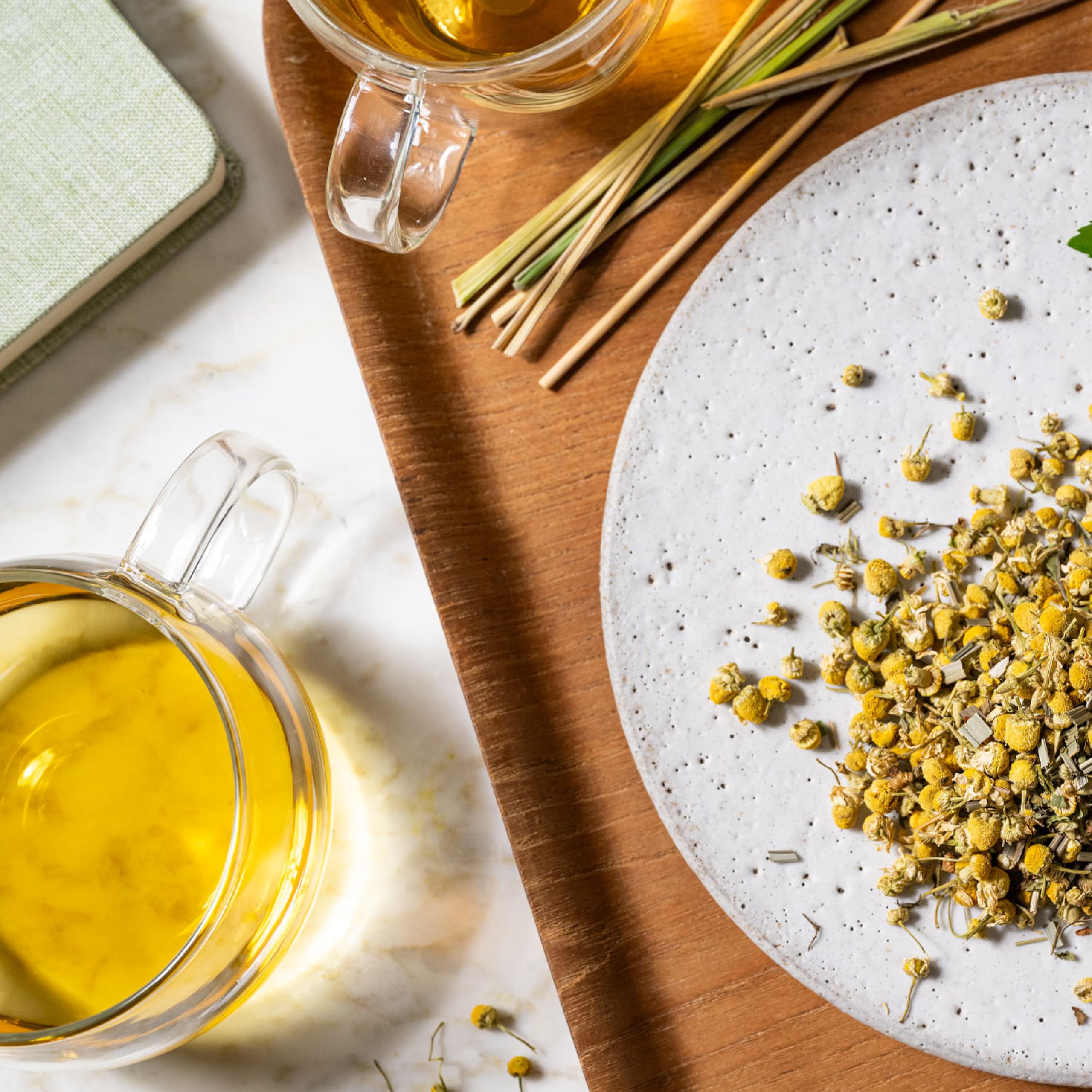 4-ounce package of Rishi Chamomile Medley for daily calm moments.