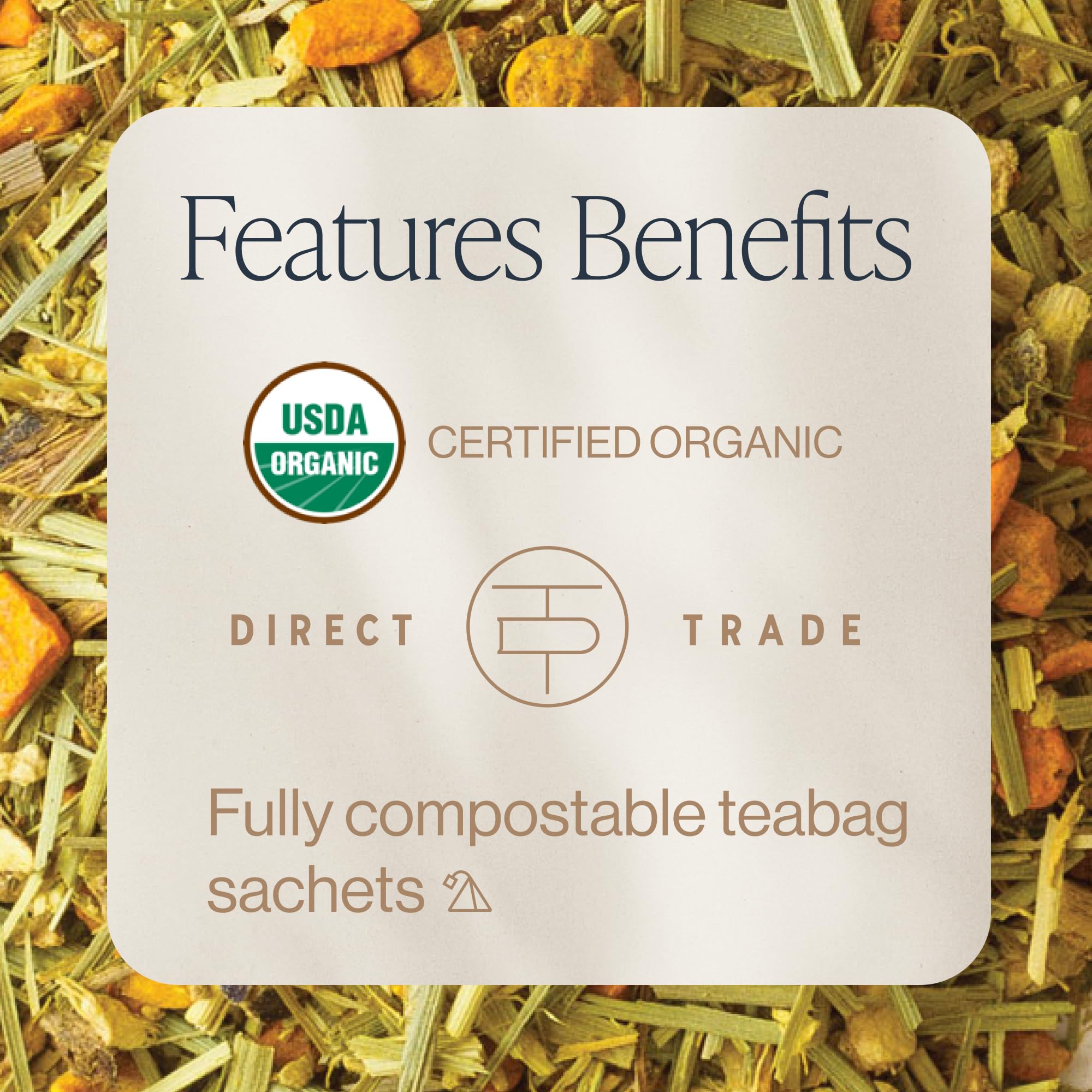 Rishi Tea citrus twist brew in a hot cup with inviting aroma.