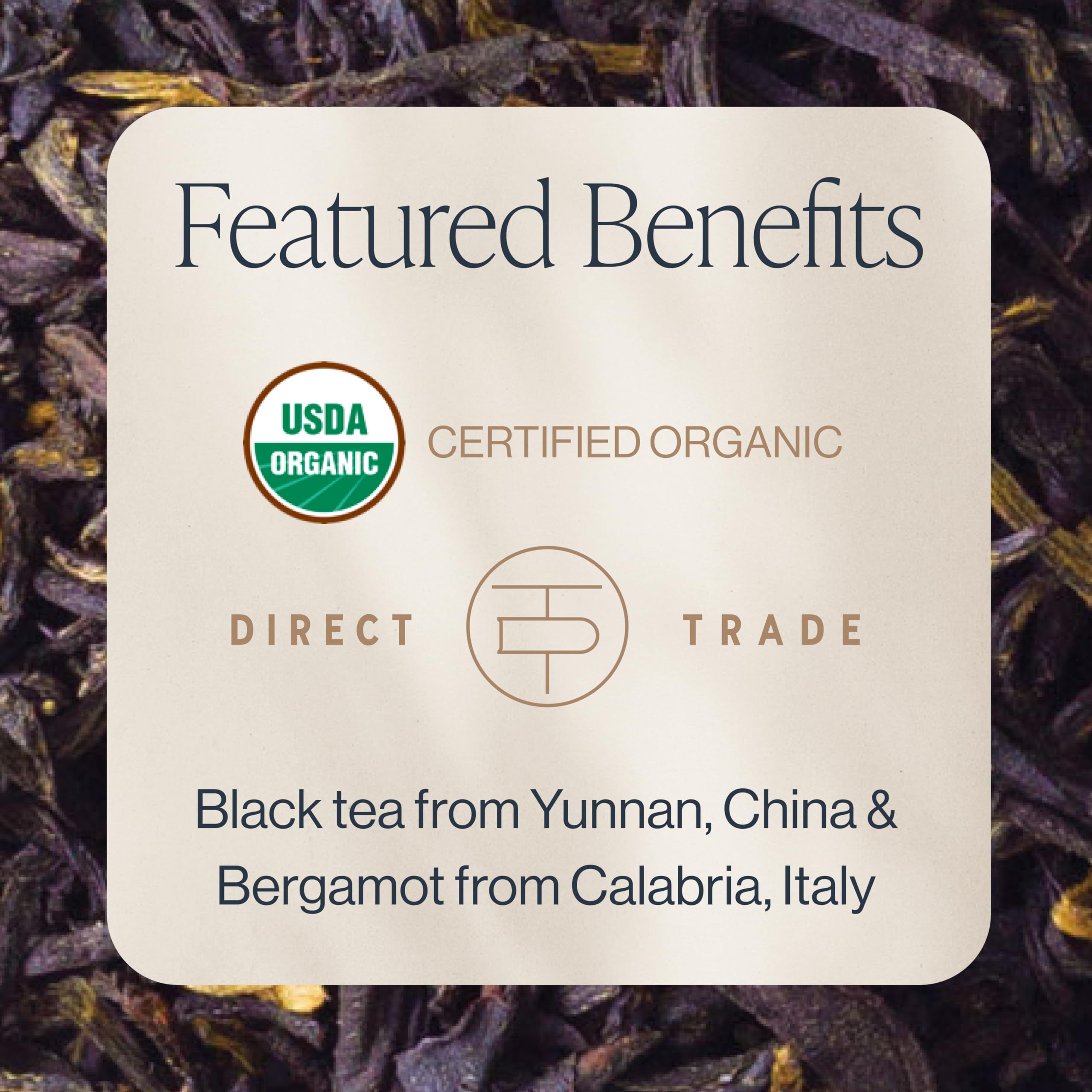 Rishi Tea Dianhong black tea from Yunnan leaves delivering a rich body