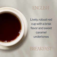 Rishi Tea English Breakfast resealable bag keeps aroma fresh.