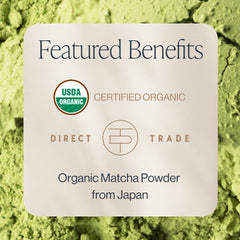 Rishi Tea Everyday Matcha tin back view showing label and details