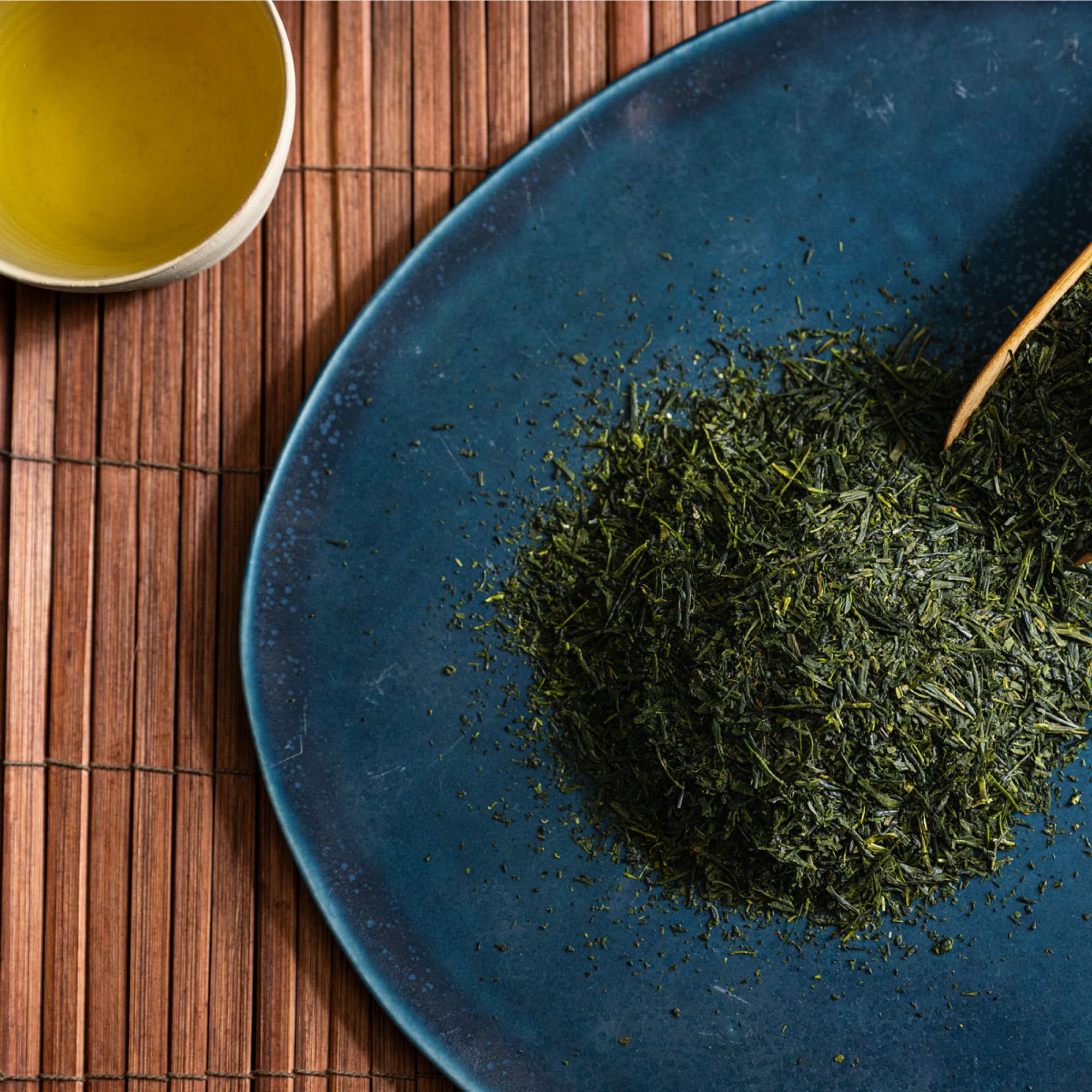 Rishi Tea Sencha green served hot or iced for versatile moments