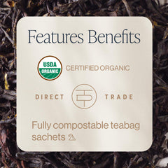 Rishi Tea Immune Support citrus bergamot aroma enhances bright sensory notes.