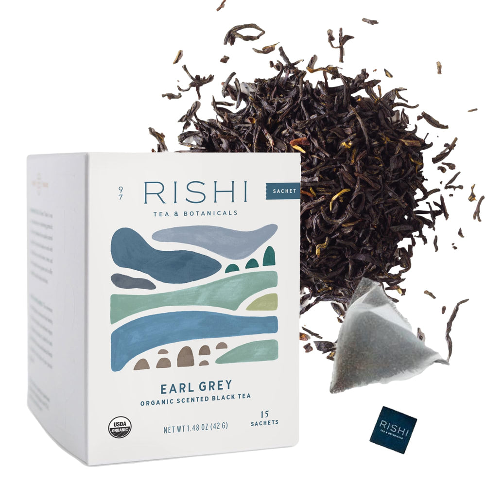 Rishi Tea Immune Support tea bag ready to brew for a flavorful daily ritual.