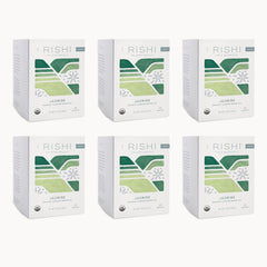 Rishi Tea Jasmine Green Tea in pyramid bags with jasmine aroma