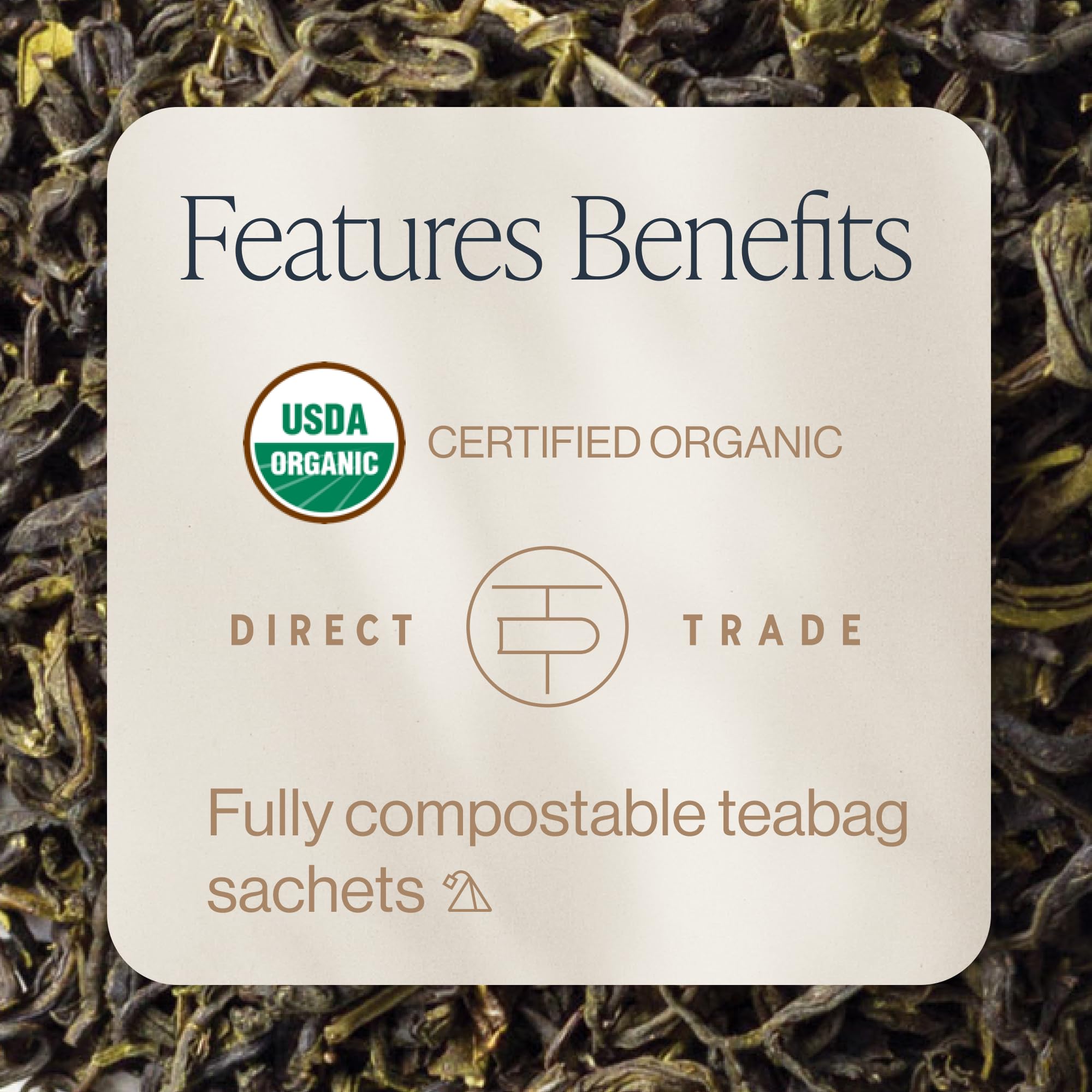 Rishi Tea Jasmine Green Tea sachets ready for a quick brew and fragrance.
