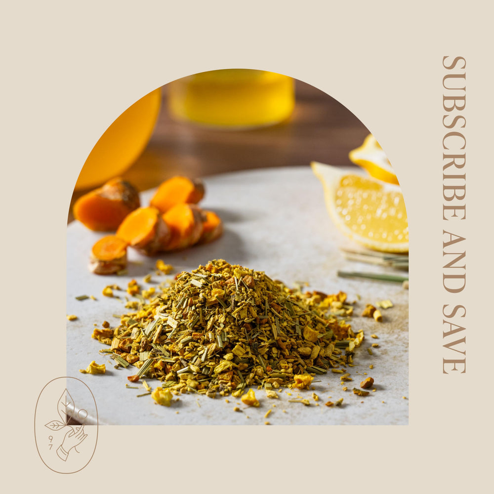 Rishi Tea Turmeric Ginger on store shelf, easy everyday pick.