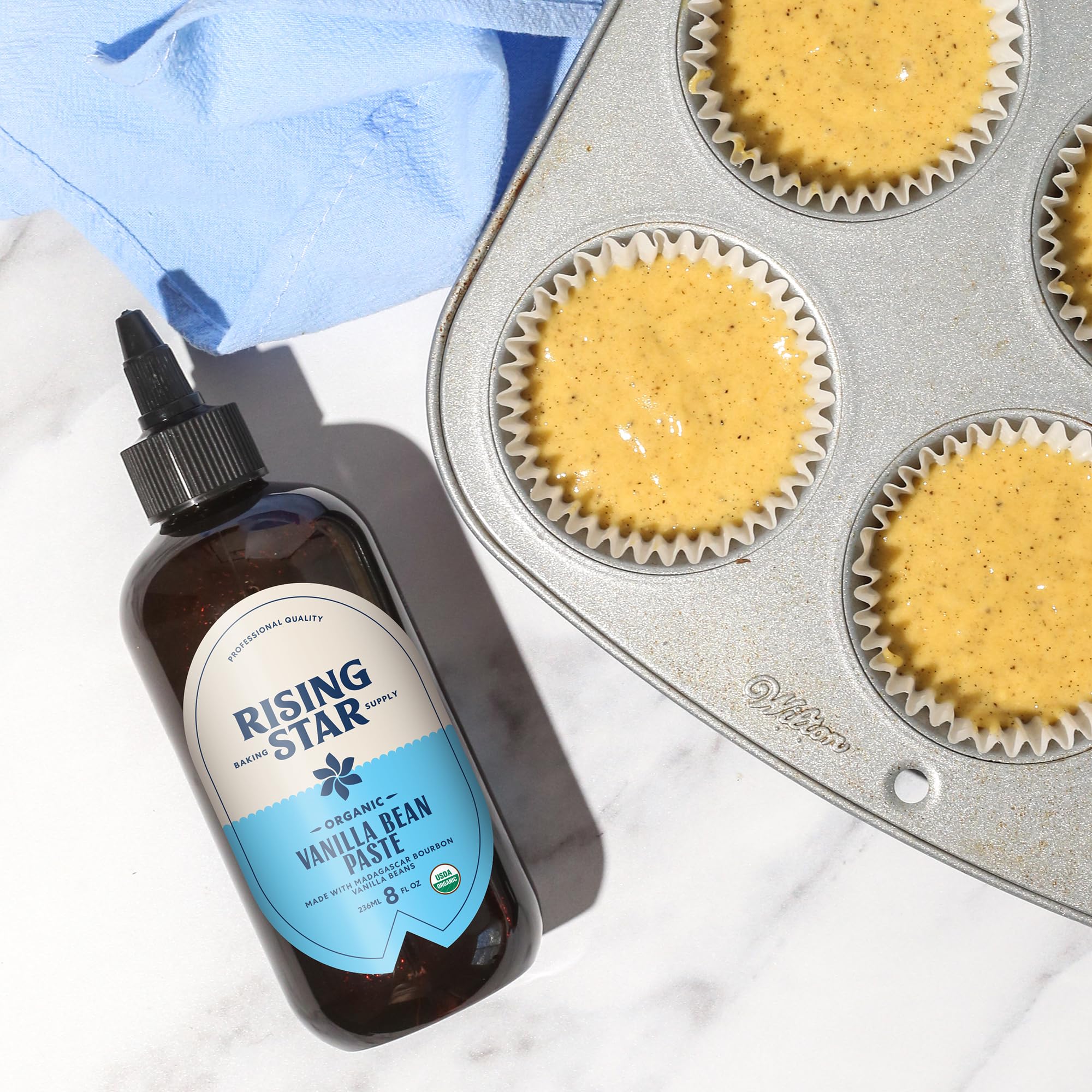Rising Star Vanilla Paste drizzle over ice cream and desserts.
