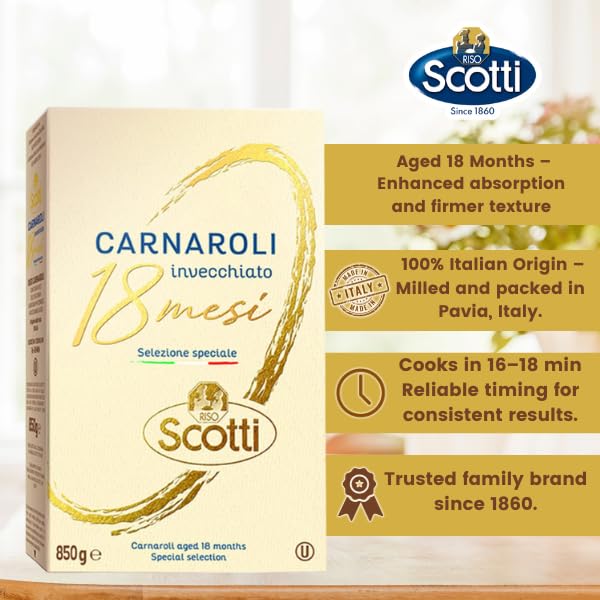 Riso Scotti Carnaroli vacuum-packed rice preserves freshness