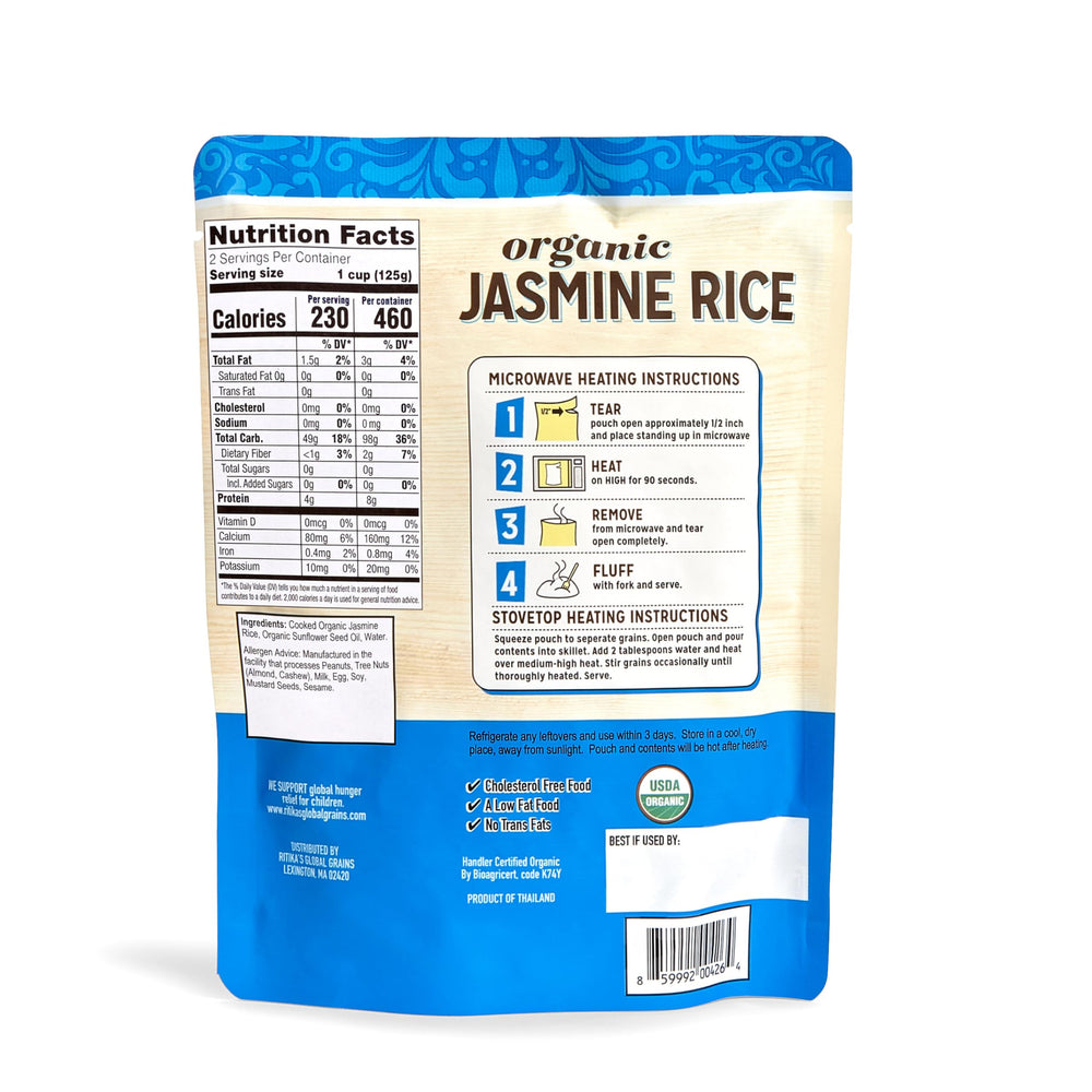 Ritika’s jasmine rice ready in 90 seconds for fast meals in a microwave.