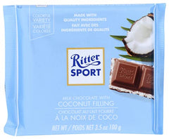 Ritter Sport Kokos Germany origin seal indicates authentic production.