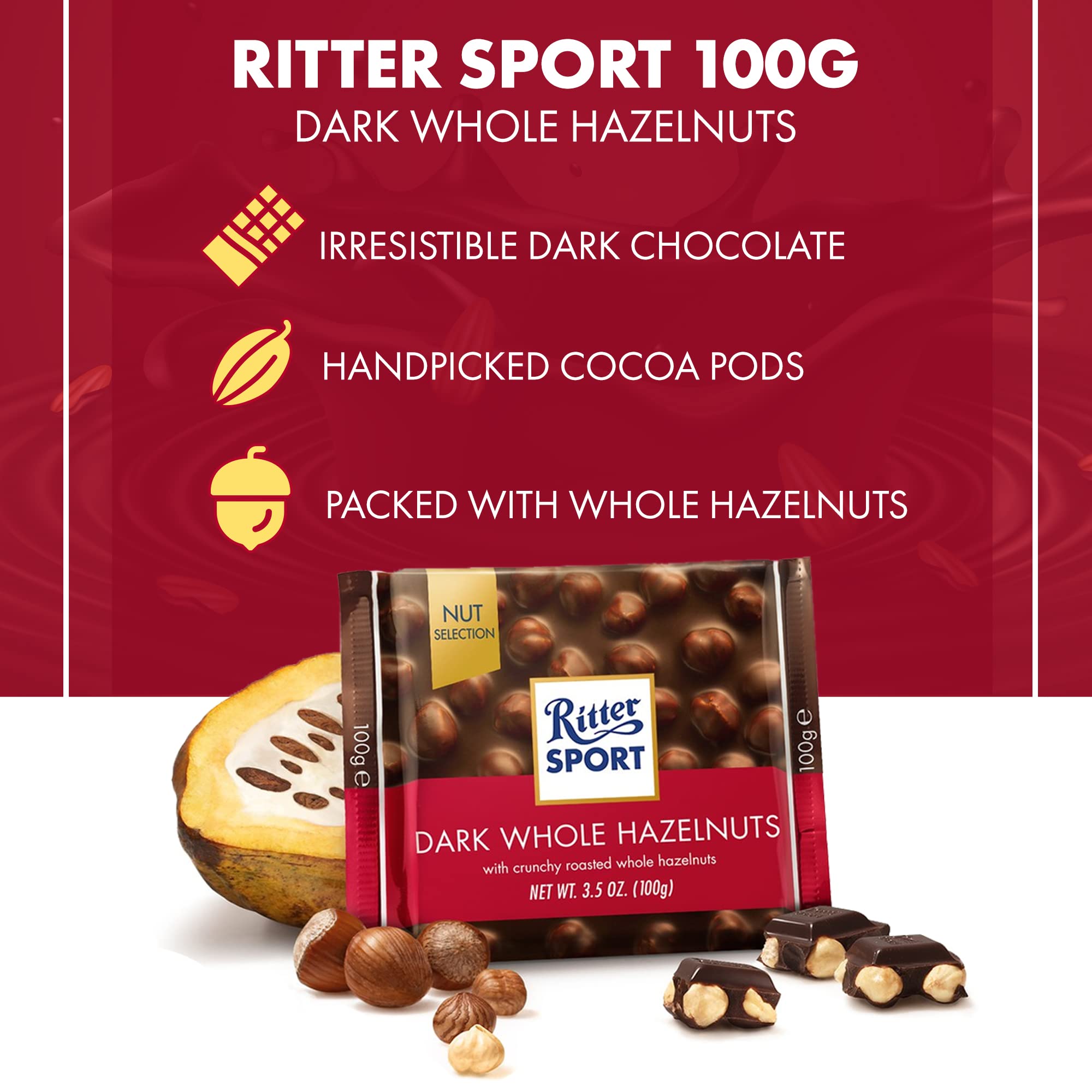 Ritter Sport square bars in multi-pack, ideal for sharing at gatherings
