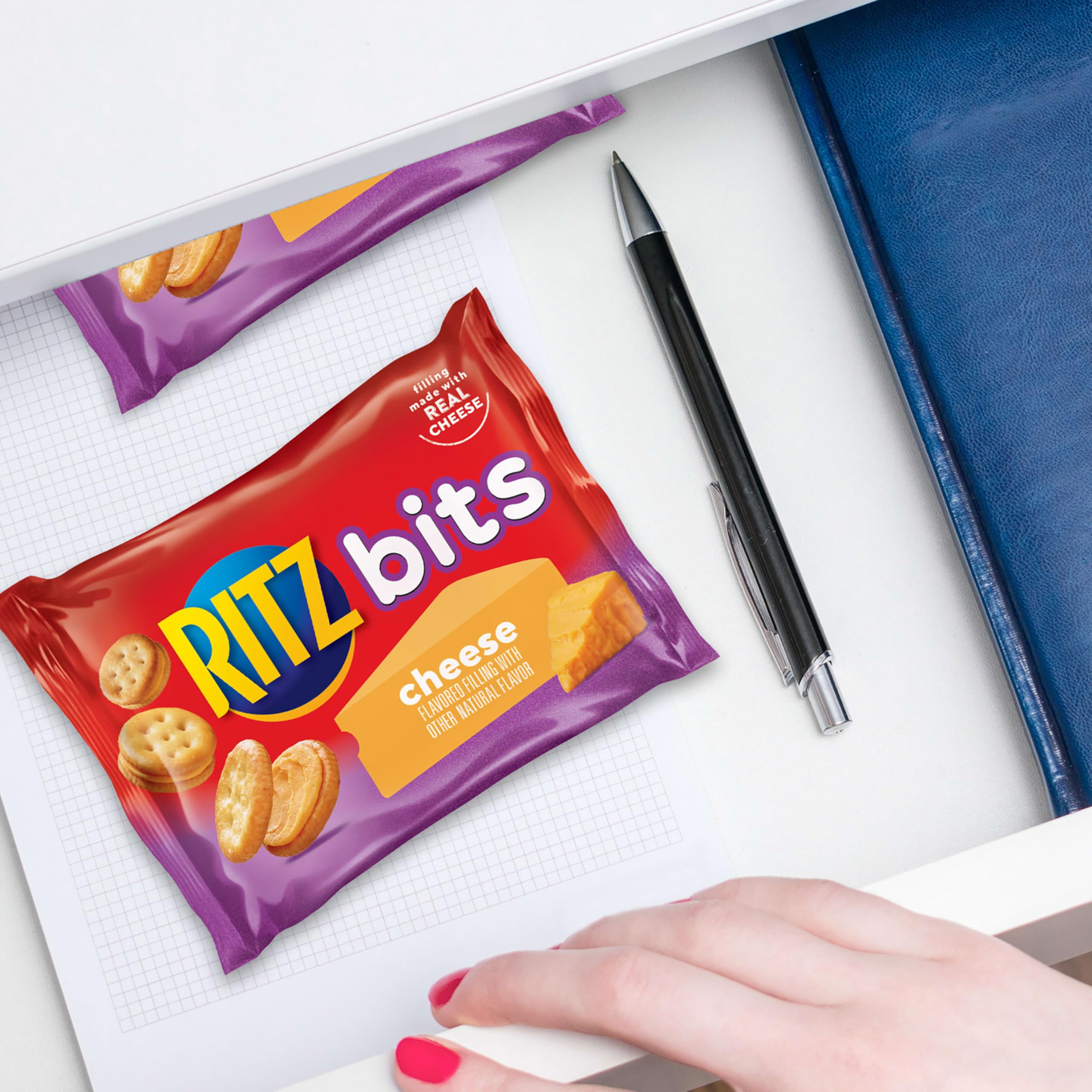 On-the-go snack packs from RITZ Bits Cheese Sandwich Crackers