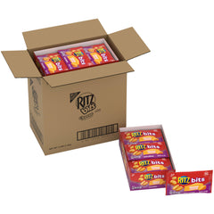 Ritz Bits Cheese Sandwich Crackers packaging showing four boxes.