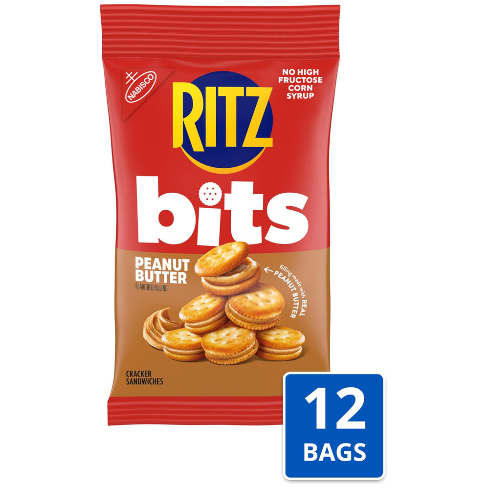 Lunchbox-ready RITZ Bits with peanut butter for a light, satisfying bite.