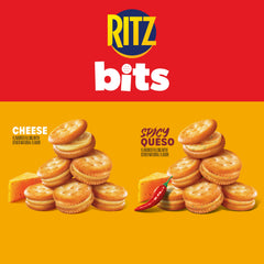 Spicy Queso filling in RITZ Bits cracker close-up.