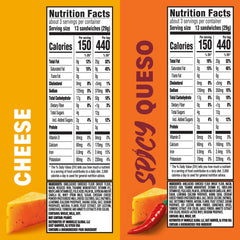RITZ Bits Spicy Queso sandwich crackers pack with bold flavor.