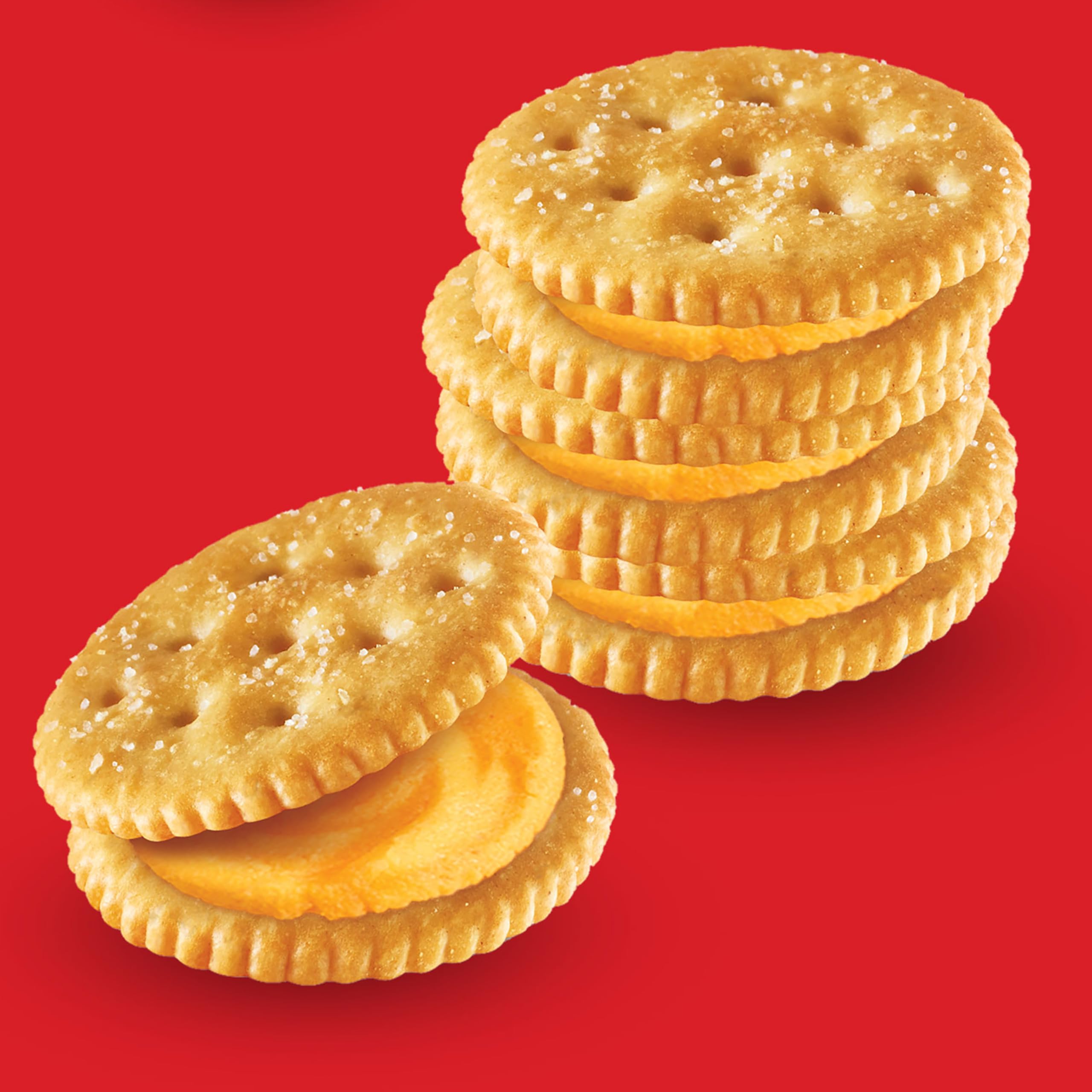 RITZ Cheese Sandwich Crackers travel pack ideal for road trips and hikes.