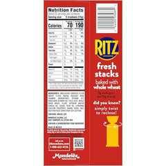 Ritz Fresh Stacks Whole Wheat Crackers 13 crackers per stack for portion control