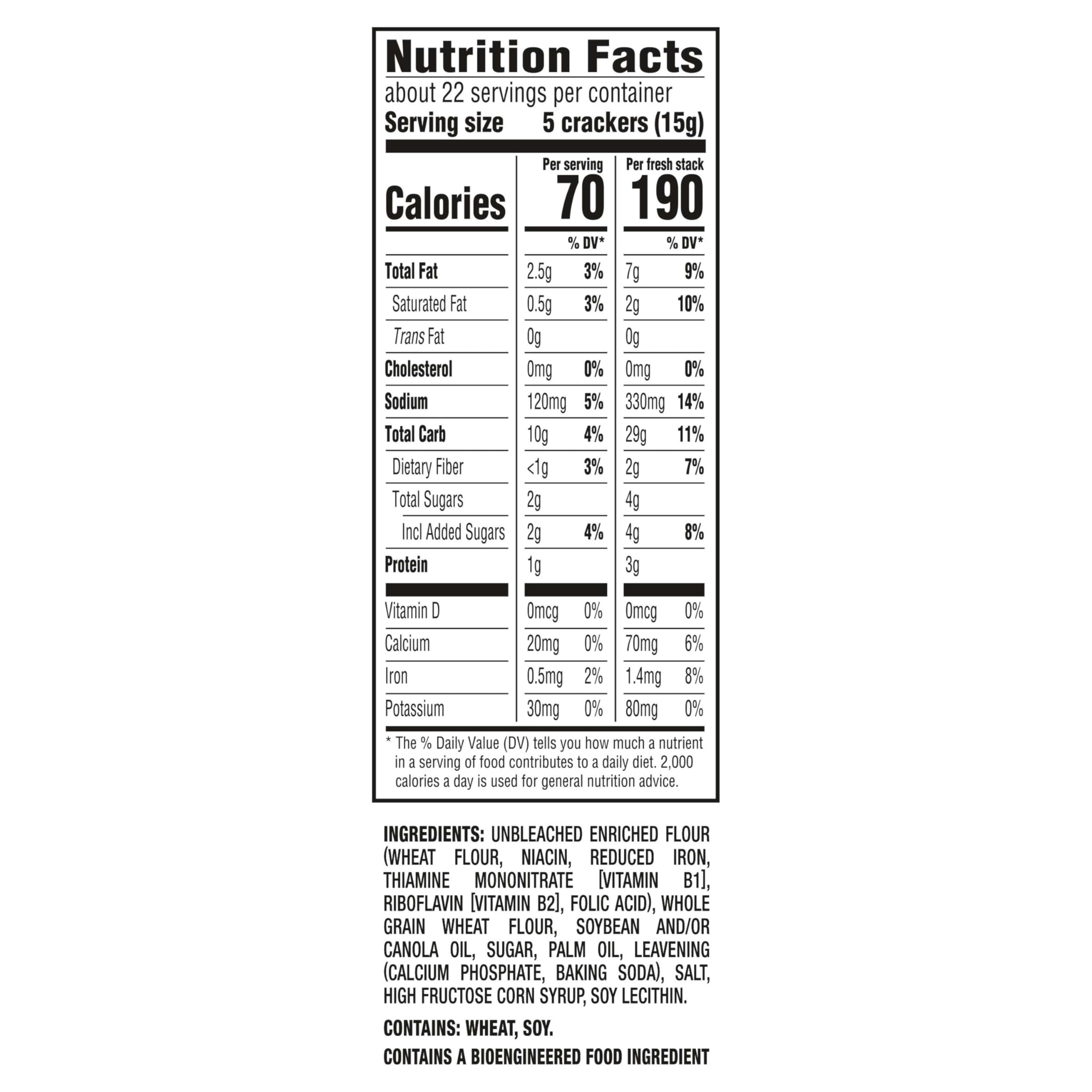 Ritz Fresh Stacks crackers in individual packs keep freshness on the go