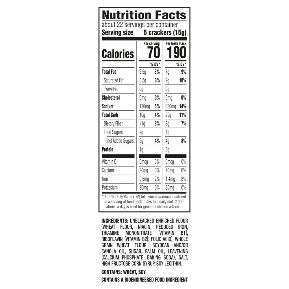 Ritz Fresh Stacks crackers in individual packs keep freshness on the go