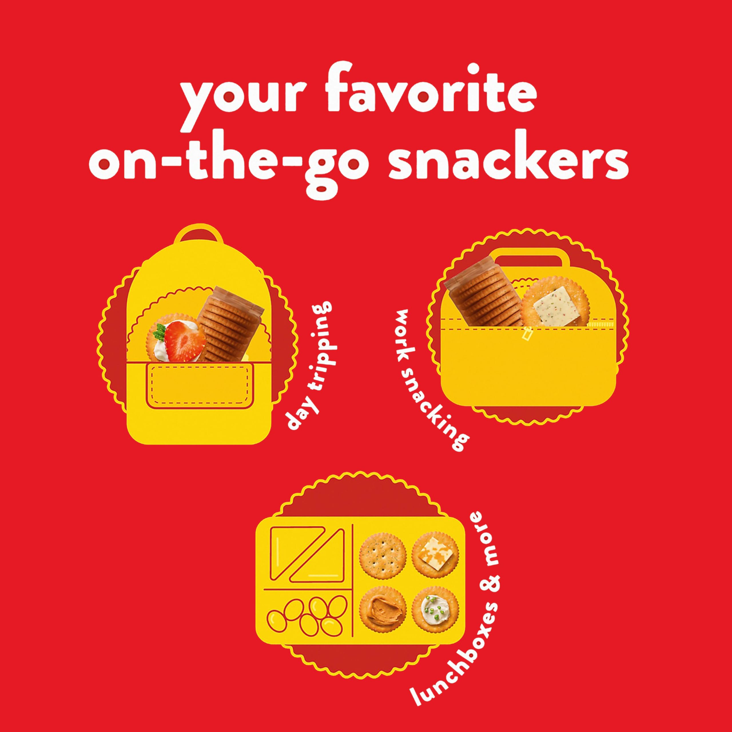 RITZ Fresh Stacks Zesty Herb Crackers in a kid lunchbox