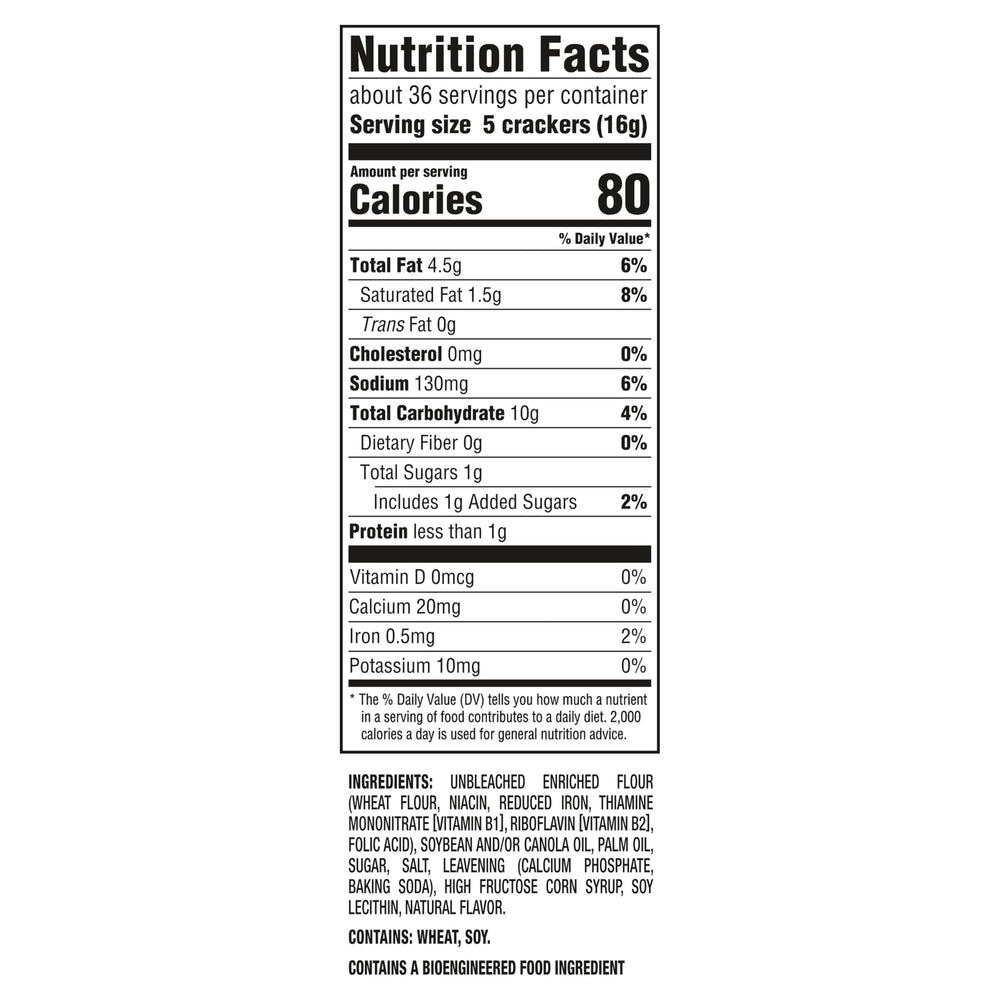RITZ Original Crackers family-size boxes on shelf for gatherings and shared snacking.
