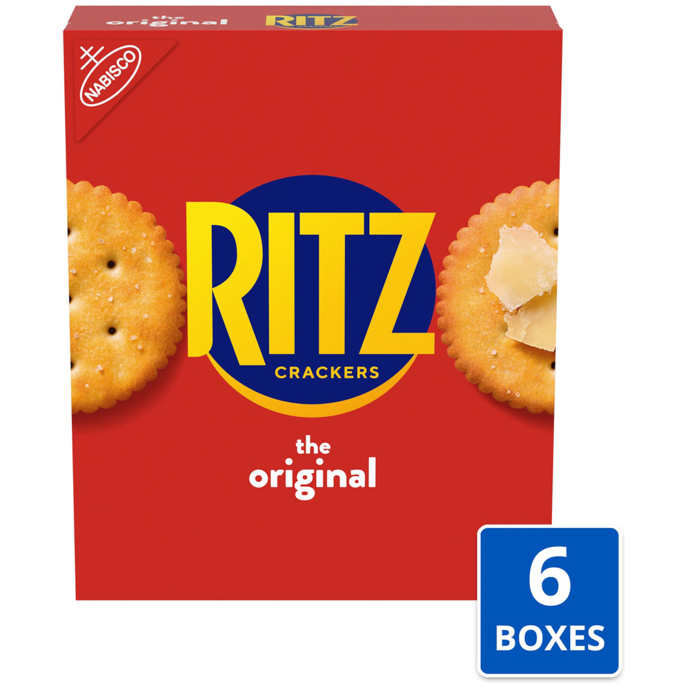 RITZ Original crackers layered with peanut butter and jelly for lunch