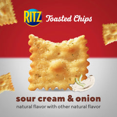 RITZ Toasted Chips with dipping plate for snacking
