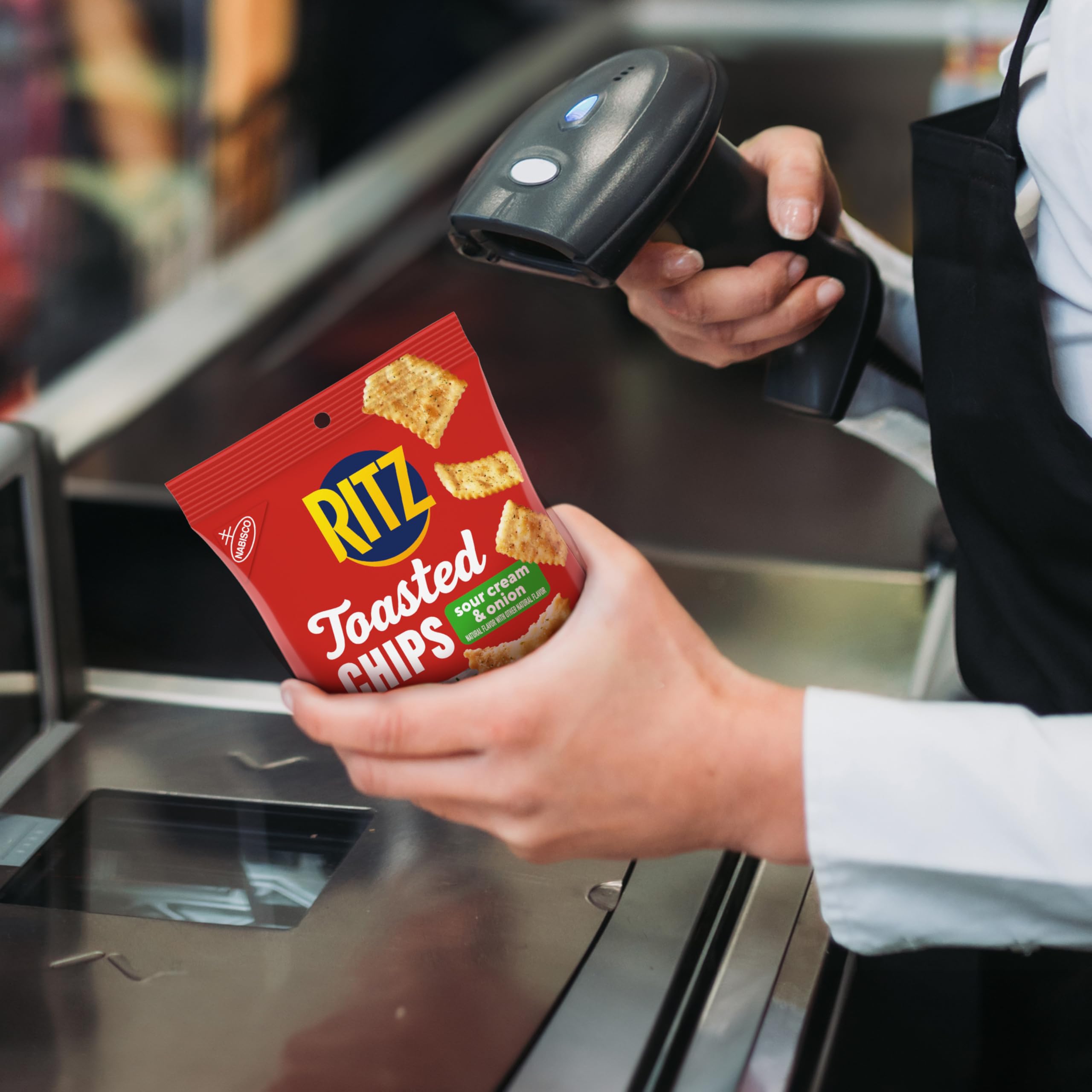 RITZ Toasted Chips Sour Cream and Onion travel-friendly snack pack.