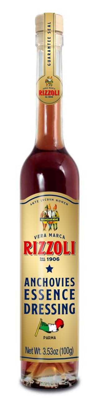 Rizzoli Anchovy Extract bottle for rich umami in sauces.